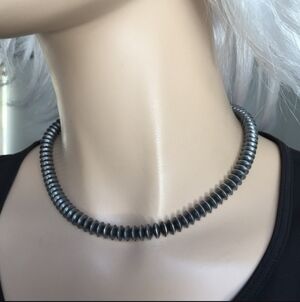 Navajo Pearls Sterling Bench Beads Necklace